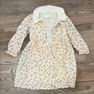 Zara cream girls dress